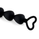Анальний ланцюжок - Anal Beads Heart Black