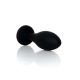 Анальна пробка - Jewellery Silicone Black Plug L Clear