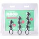 Набір анальних іграшок Doc Johnson Mood Naughty Contour Beads Trainer Set