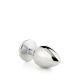 Анальна пробка - GLEAMING LOVE SILVER PLUG MEDIUM