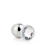 Анальна пробка - GLEAMING LOVE SILVER PLUG MEDIUM