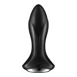Анальная смарт вибропробка с жемчужным массажем Satisfyer Rotator Plug 1+ Black