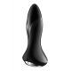 Анальная смарт вибропробка с жемчужным массажем Satisfyer Rotator Plug 1+ Black