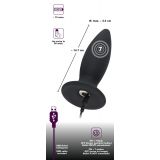 Анальна пробка - Black Velvets Recharge Plug L