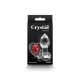 Скляна анальна пробка NS Novelties Crystal - Desires - Red Heart - Small