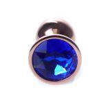 Анальна пробка - Jewellery Red Gold Plug Dark Blue