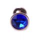Анальна пробка - Jewellery Red Gold Plug Dark Blue