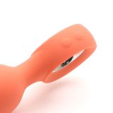 Анальна вібропробка KisToy Orville Orange, діаметр 3 см