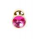 Анальна пробка - Jewellery Gold Plug Pink