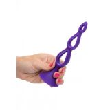 CalExotic Booty Call Silicone Triple Probe - тройная полая анальная пробка, 10,25х3,25 см (розовый)