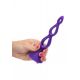CalExotic Booty Call Silicone Triple Probe - тройная полая анальная пробка, 10,25х3,25 см (розовый)