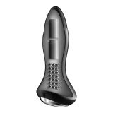 Анальная смарт вибропробка с жемчужным массажем Satisfyer Rotator Plug 1+ Black