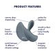Анальная вибропробка Satisfyer Booty Absolute Beginners 2, для начинающих, вводимая часть 3,5 см