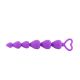 Анальний ланцюжок - Anal Beads Heart Purple