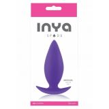 NS Novelties Inya Spades Medium - средняя анальна пробка, 10х3,8 см (пурпурная)