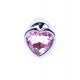 Анальна пробка - Jewellery Silver Heart Plug Light Pink Анальна пробка - Jewellery Silver Heart Plug Light Pink