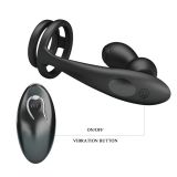 Анальна пробка з ерекційним кільцем - Mr Play Remote Control Vibrating Prostate Massager