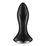 Анальная смарт вибропробка с жемчужным массажем Satisfyer Rotator Plug 1+ Black
