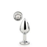 Анальна пробка - GLEAMING LOVE SILVER PLUG MEDIUM