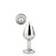 Анальна пробка - GLEAMING LOVE SILVER PLUG MEDIUM
