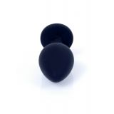 Анальна пробка - Jewellery Silicone Black Plug M Pink