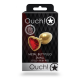 Анальна пробка - Ouch! Metal Butt Plug Small Gold/Ruby Red