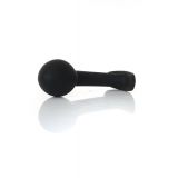 Анальна пробка - Silicone Black Curved Plug L