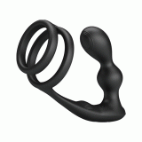 Анальна пробка з ерекційним кільцем - Mr Play Remote Control Vibrating Prostate Massager