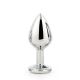 Анальна пробка - GLEAMING LOVE SILVER PLUG MEDIUM