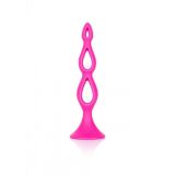 CalExotic Booty Call Silicone Triple Probe - тройная полая анальная пробка, 10,25х3,25 см (фиолетовый)