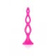 CalExotic Booty Call Silicone Triple Probe - тройная полая анальная пробка, 10,25х3,25 см (фиолетовый)