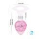 Анальна пробка Liebe Seele Heart-shaped Crystal Anal Plug - Pink Medium