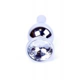 Анальна пробка - Jewellery Silver Long Plug Clear