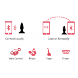 Magic Motion Equinox App Controlled - умная анальная пробка с дистанционным управлением, 8,8х3,5 см