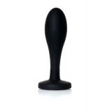 Анальна пробка - Jewellery Silicone Black Plug S Clear Анальна пробка - Jewellery Silicone Black Plug S Clear