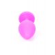 Анальна пробка - Jewellery Silicone Pink Plug M Light Blue