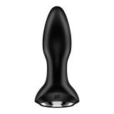 Анальная смарт вибропробка с жемчужным массажем Satisfyer Rotator Plug 2+ Black