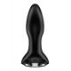 Анальная смарт вибропробка с жемчужным массажем Satisfyer Rotator Plug 2+ Black