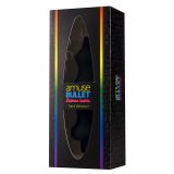 Анальна пробка з вібрацією Adrien Lastic Bullet Amuse Black, макс. діаметр 3,9 см