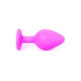 Анальна пробка - Jewellery Silicone Pink Plug M Light Blue