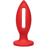 Doc Johnson Kink Lube Luge Premium Silicone Plug 6" - силиконовая анальная пробка, 14х5 см (черный)