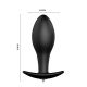 Анальна пробка - Pretty Love Special Anal Stimulation Vibrating Butt Plug Black