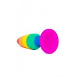 Анальна пробка Wooomy Hiperloo Silicone Rainbow Plug L