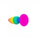 Анальна пробка Wooomy Hiperloo Silicone Rainbow Plug L