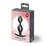 Анальні кульки Fun Factory B BALLS DUO Black, ефект вібрації, діаметр 3,2 та 3,6 см