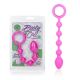CalExotics Booty Call Booty Climaxer - анальная цепочка, 20,25х3,25 см (розовый)