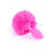 Анальна пробка - Bunny Tail Silicone Pink Plug Pink
