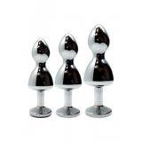 Анальна пробка Wooomy Lollypop Double Ball Metal Plug M