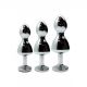 Анальна пробка Wooomy Lollypop Double Ball Metal Plug M