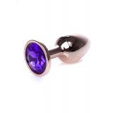 Анальна пробка - Jewellery Red Gold Plug Purple
